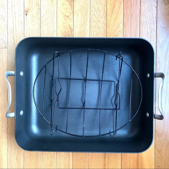 Calphalon roasting pan with rack deals